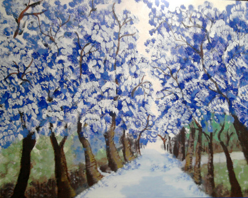 blaue Allee
