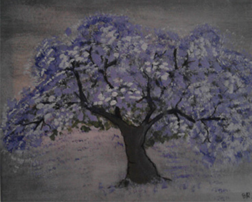 blue tree