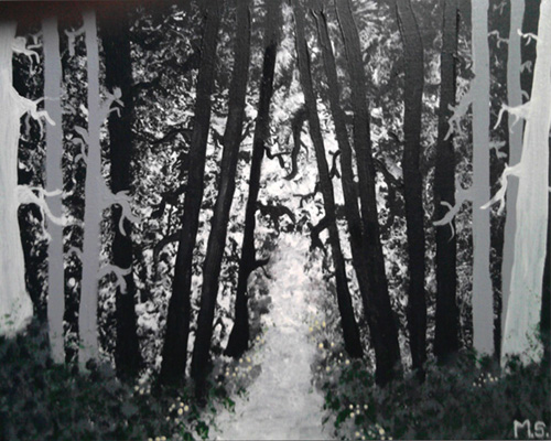 dunkler Wald